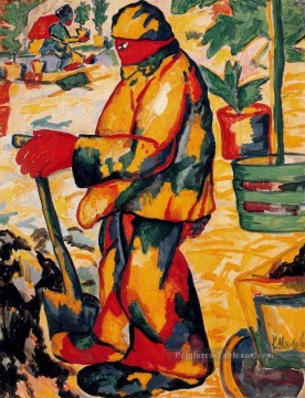 Kazimir Malevich œuvres - jardinier 1911 Kazimir Malevich